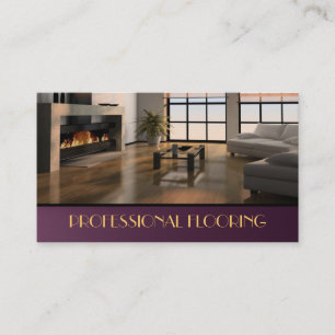 Flooring, Floors Construction Mill Work, Wood Business Card