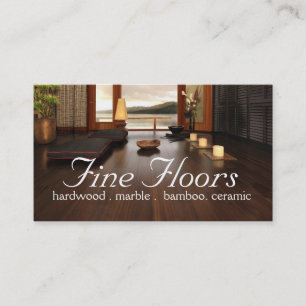 Flooring Hardwood Marble Construction Business Card