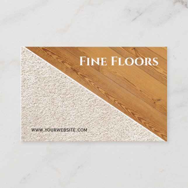 Flooring Installation Construction Business Busine Business Card (Front)