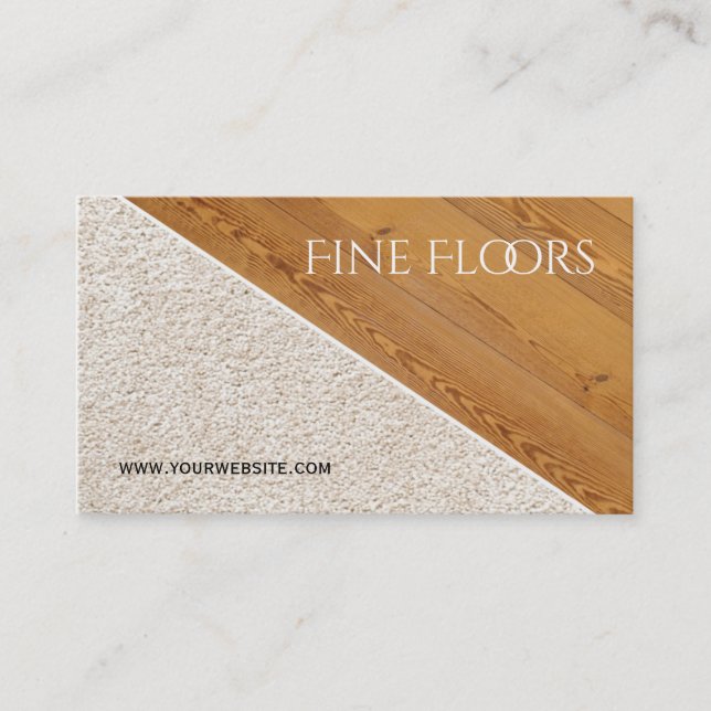 Flooring Installation Construction Business Business Card (Front)