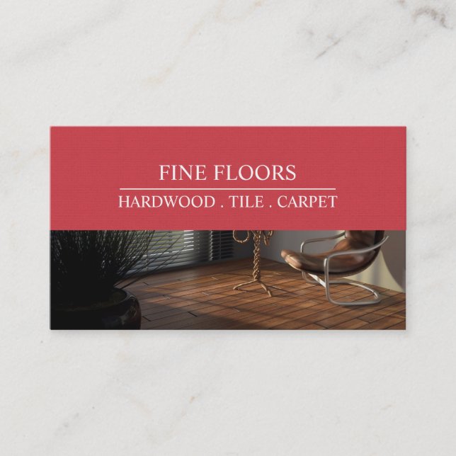 Flooring Installation Construction Business Card (Front)
