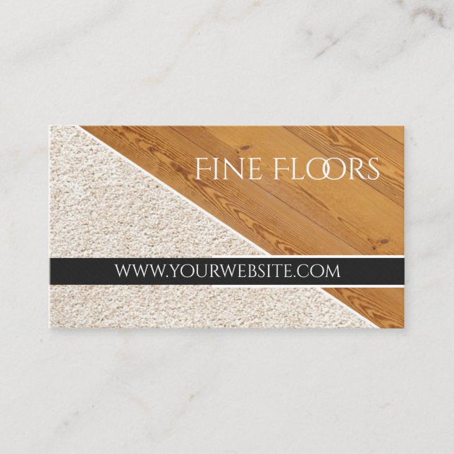 Flooring Installation Construction Business Card (Front)