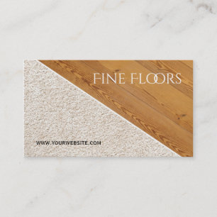 Flooring Installation Construction Business Card