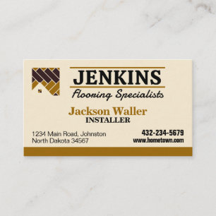 Flooring Installation Professional Business Card