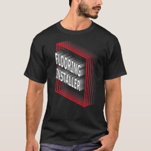 Flooring Installer Job Title Appreciation Retro T-Shirt