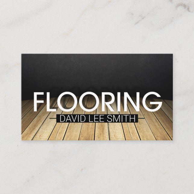 Flooring Wood specialist Business Card (Front)