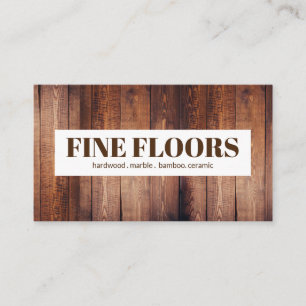 Floors Flooring Installation Company Business Card