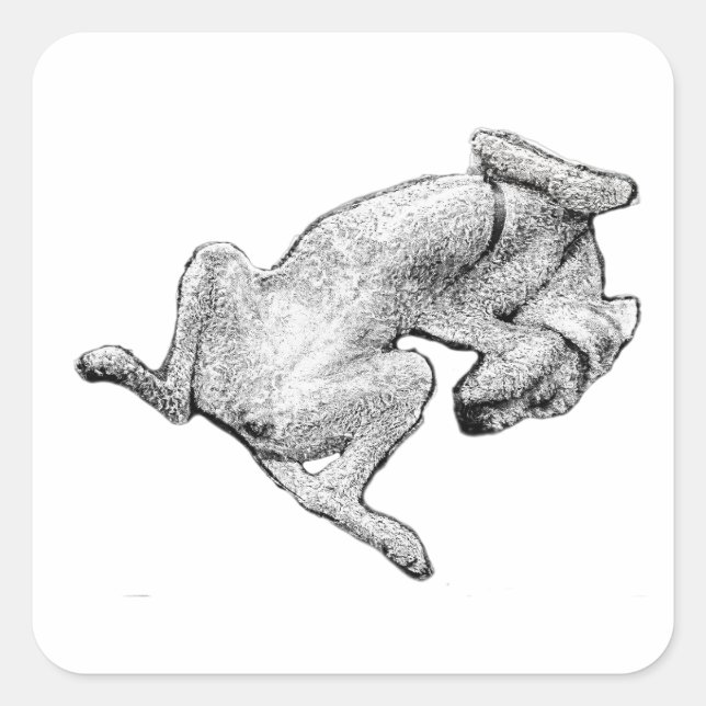 Flop Mode: Activated – Dog Art Sticker (Front)