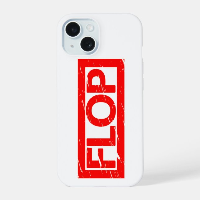 Flop Stamp iPhone 15 Case (Back)