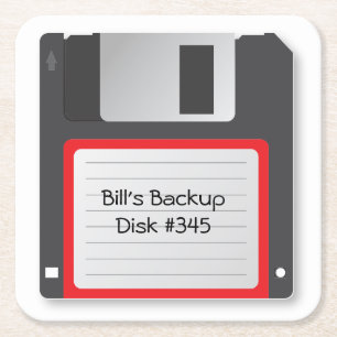 Floppy Computer Disc 1.4kb Old School Coasters