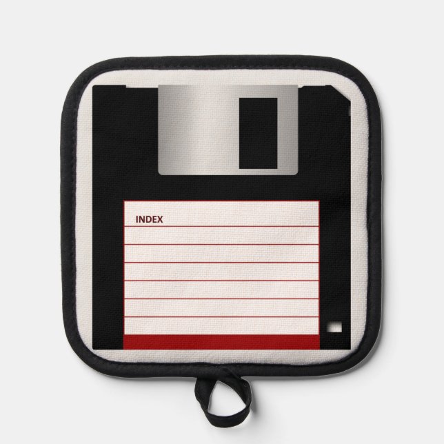 Floppy Disc Computer Science Classic Geek Cook Pot Holder (Front)