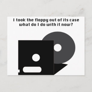 Floppy Disc Funnies Postcard