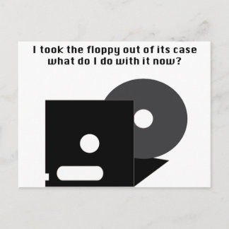 Floppy Disc Funnies Postcard