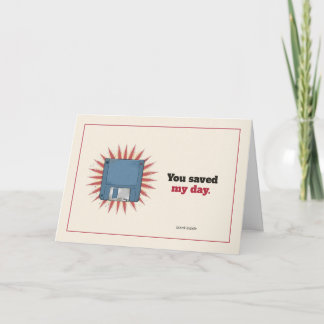 Floppy Disc Greeting Card