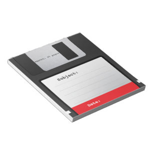 Floppy disc notepad