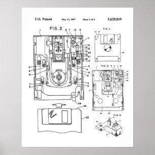 Floppy Disc Patent Poster