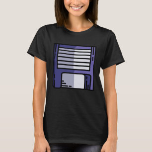 Floppy Disc Retro Funny Easy Lazy Halloween Costum T-Shirt