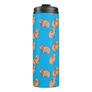 Floppy eared bunnies thermal tumbler
