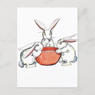 Flopsy, Mopsy and Cotton Tail Postcard