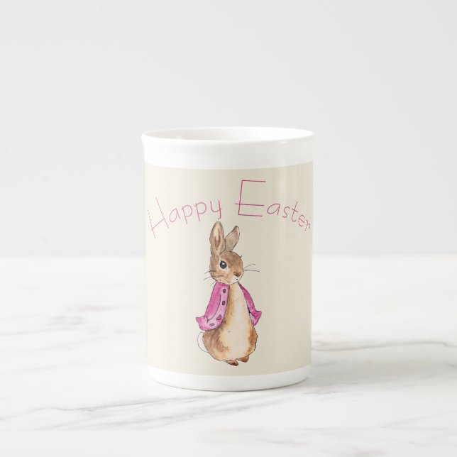 Flopsy the Easter bunny rabbit Bone China Mug (Front)