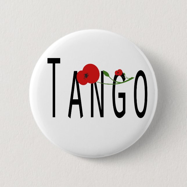 Flor de Tango 6 Cm Round Badge (Front)