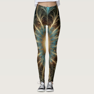 Flor Fractal Radiante Leggings