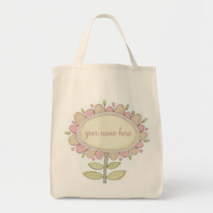 flora73..... personalise this tote with a name bag