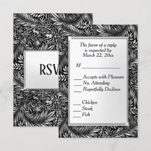 Flora and Fauna Black and White with Menu Choice