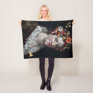 Flora, Arcimboldo Fleece Blanket