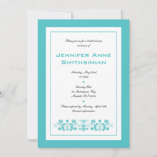 Flora Bee Bridal Shower Invitation