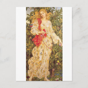 Flora by Evelyn de Morgan Postcard