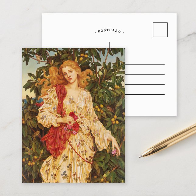 Flora | Evelyn De Morgan Postcard (Creator Uploaded)