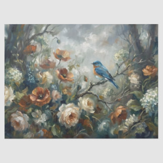 Flora Fauna Change Of Seasons Painting Decoupage Tissue Paper