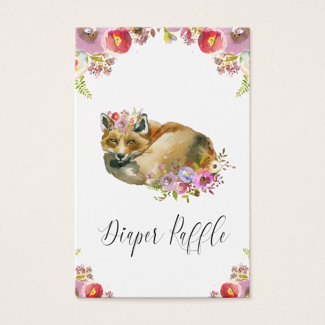 Flora Fox Pup Diaper Raffle (Front)