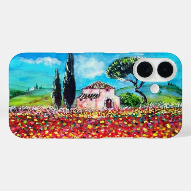 FLORA IN TUSCANY/ Fields ,Poppies and Sunflowers Case-Mate iPhone Case (Back (Horizontal))