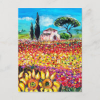 FLORA IN TUSCANY/ Fields ,Poppies and Sunflowers
