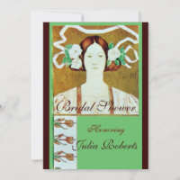 FLORA / LADY WITH WHITE ROSES BRIDAL SHOWER PARTY