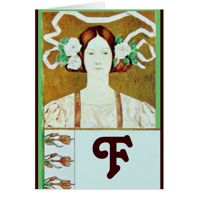 FLORA / LADY WITH WHITE ROSES MONOGRAM (Front)