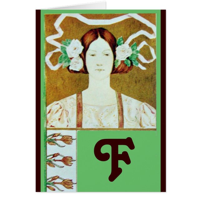 FLORA/ LADY WITH WHITE ROSES MONOGRAM (Front)