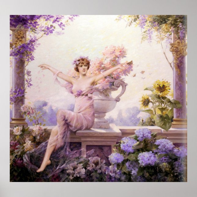 Flora - Louise Abbema - c1900 Poster (Front)