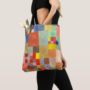 Flora on Sand by Paul Klee, Abstract Art  Tote Bag