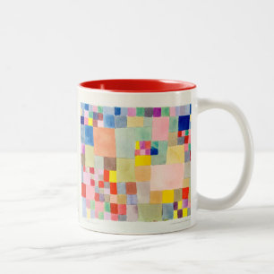 Flora on sand , Paul Klee Two-Tone Coffee Mug