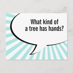 flora palm tree joke postcard