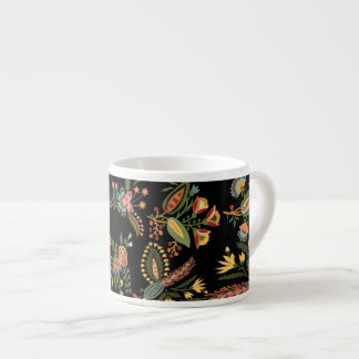 flora pattern espresso cup