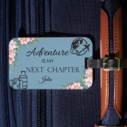 Flora Personalised Luggage Tag