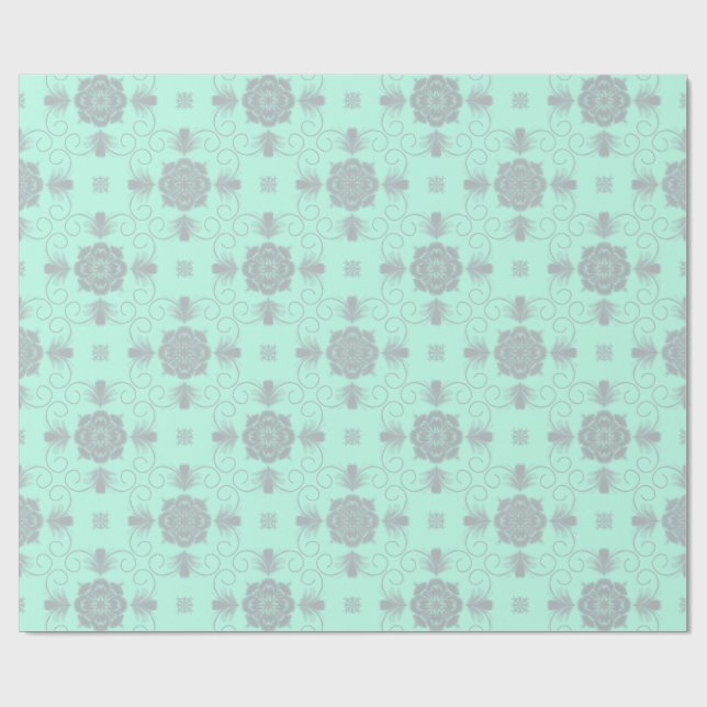 Flora Royale Elegant Floral Wrapping Paper (Flat)