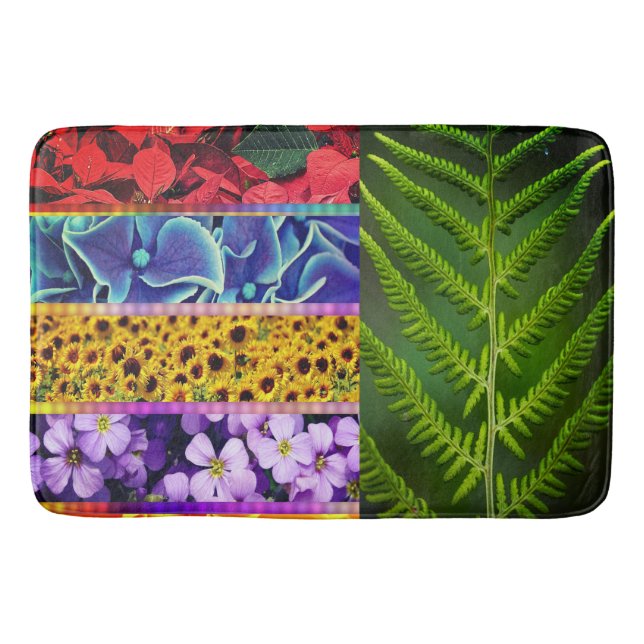 flora tiles bath mat (Front)