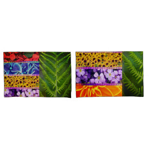 flora tiles pillowcase