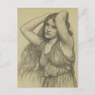 Flora with Long Hair Postcard