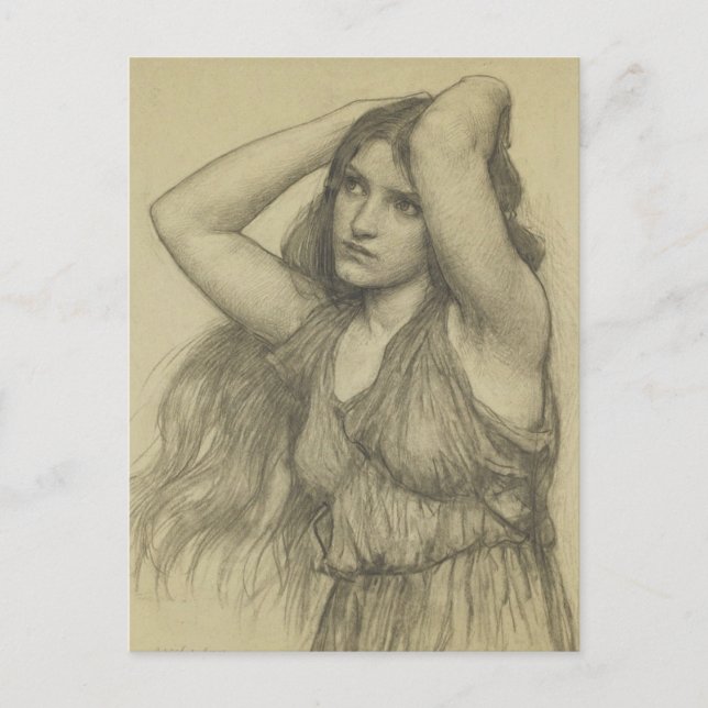Flora with Long Hair Postcard (Front)